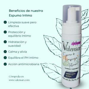 Espuma íntima natural para mujer Valensar