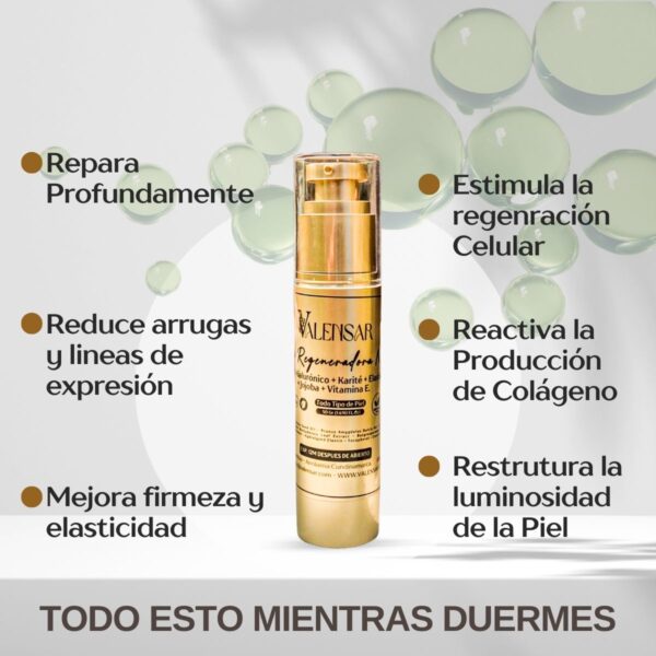 Crema Natural Regeneradora para la Noche Valensar